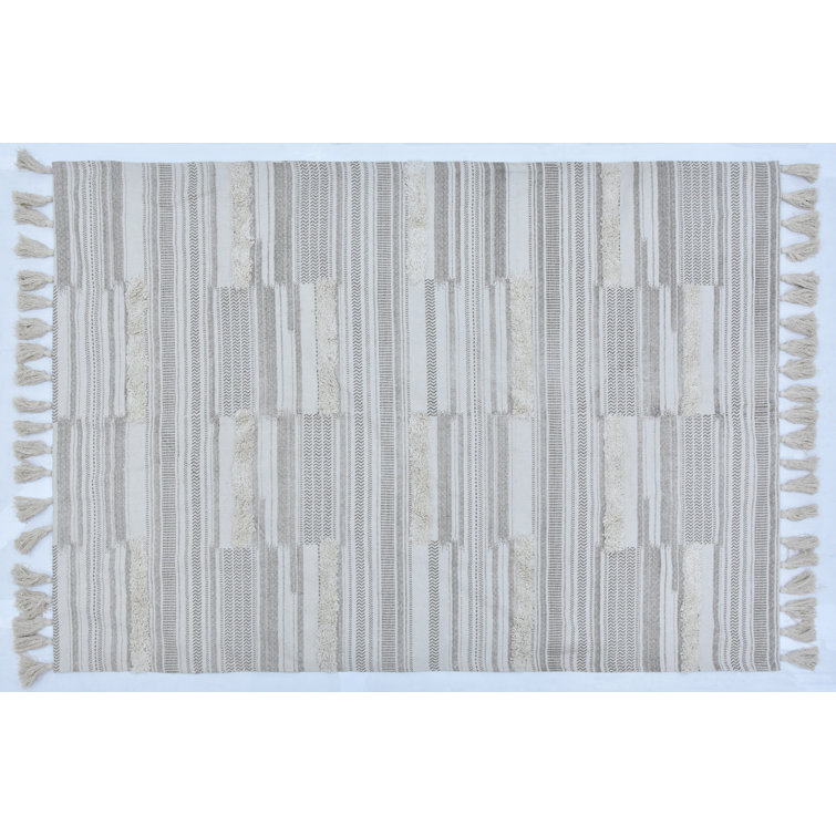 Foundry Select Kogan Handmade Flatweave Wool Gray Rug Wayfair